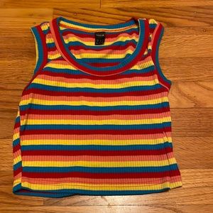 Multi color crop top